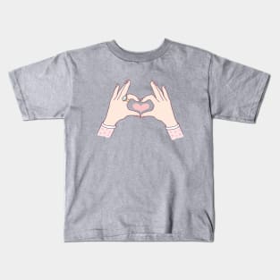 Hands Heart Shape Kids T-Shirt